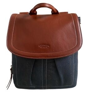 American leather Co Marino denim jacquard backpack